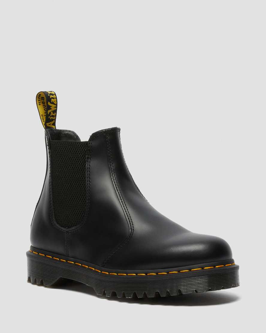 Dr. Martens 2976 Bex Smooth Deri Erkek Chelsea Bot - Bot Siyah |DRACT0753|